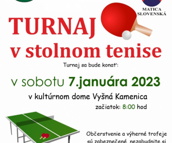 Aktuality / Turnaj v stolnom tenise 2023 - foto