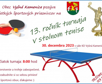 Aktuality / Stolnotenisový turnaj 13. ročník - foto