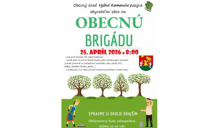 Obecná brigáda 25.4.2026
