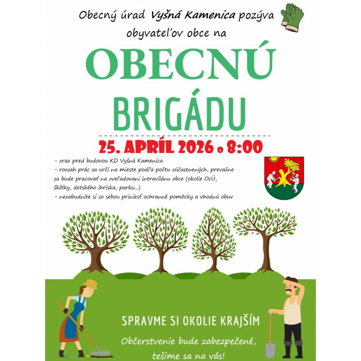 Obecná brigáda 25.4.2026