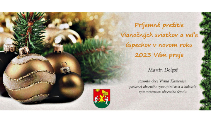 Vianočný pozdrav 2022